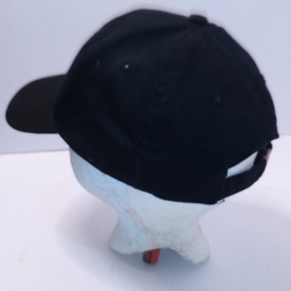 CAT Caterpillar Black Strapback Hat Cap - Picture 3 of 8